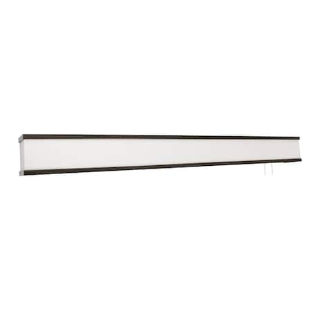 Afx Randolph 50" LED Overbed Wall Light - Oil Rubbed Bronze Finish - Linen White Shade RAB505400L30ENRB-LW